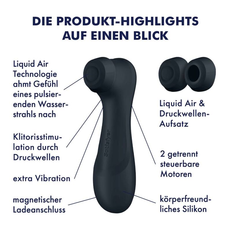 Stimulator Clitoris, Satisfyer - Pro 2 Generation 3, Tehnologie Aer Lichid, Rosu Vin
