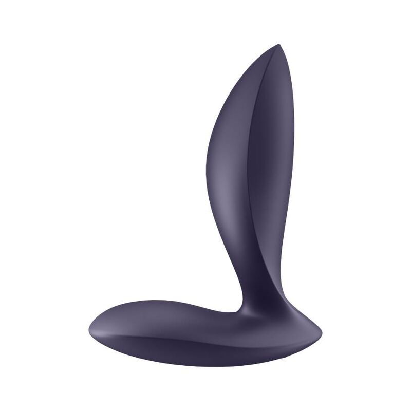 Plug Anal cu Vibratii, Satisfyer - Power Plug, Bluetooth si Control prin Aplicatie, Purple