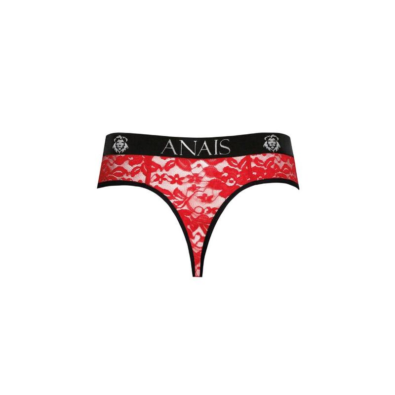 Chiloti Tanga Barbati, Anais Men - Brave, Dantela Rosie cu Imprimeu Floral, Rosu S