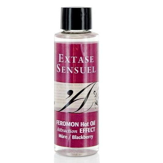 Ulei de Masaj cu Efect de Incalzire si Feromoni, EXTASE SENSUAL - Aroma Mure, 100 ml