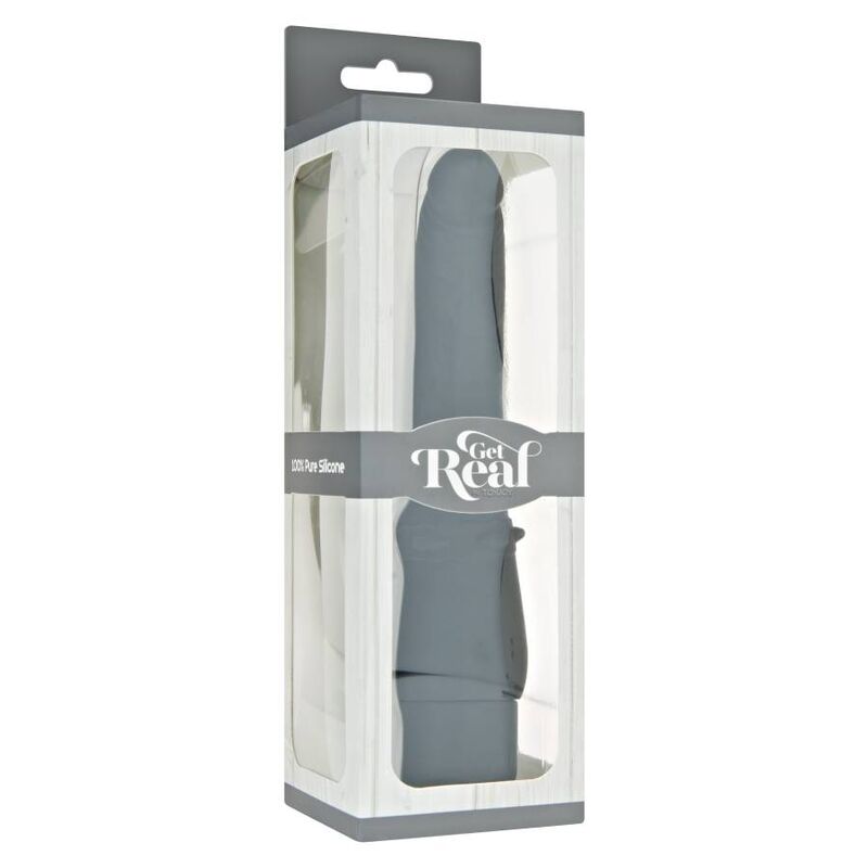 Vibrator Clasic, Get Real - Classic Smooth, 7 Functii de Vibratie, Negru