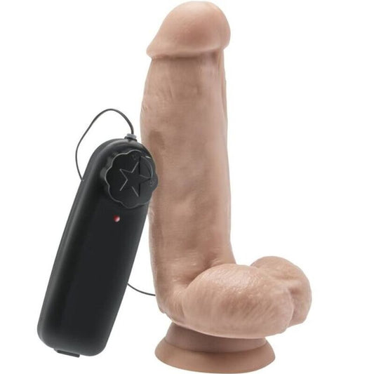 Dildo Realist, Get Real - Cu Bile, Vibrator cu Telecomanda, 12 CM Piele