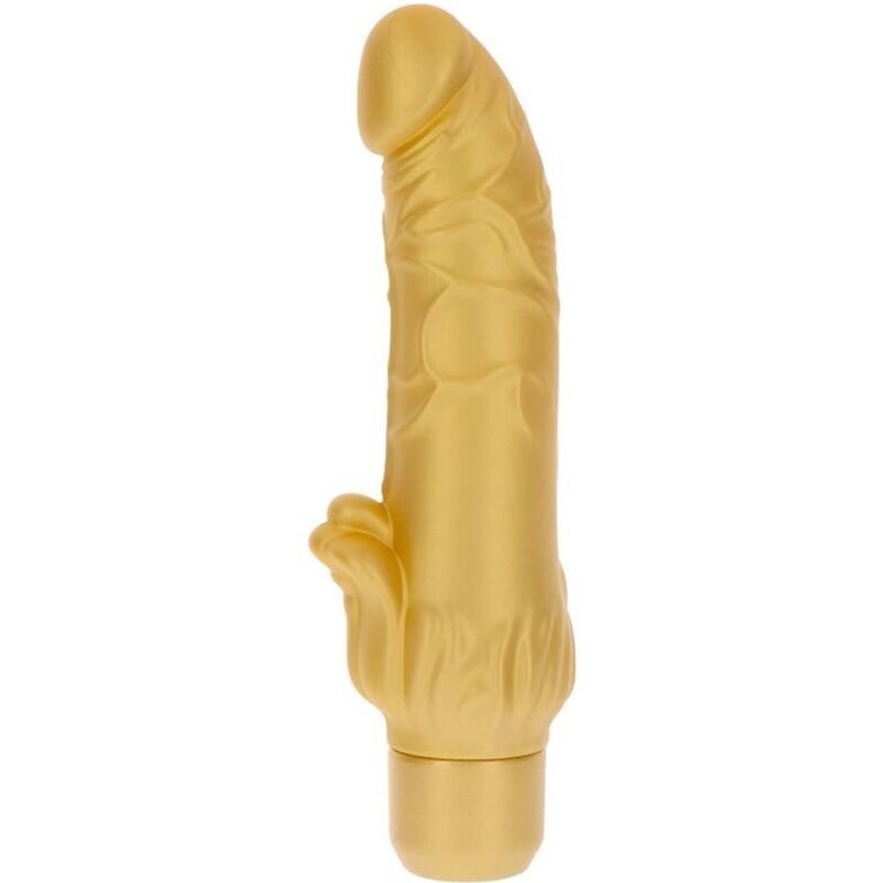 Vibrator, Get Real - Gold Dicker Stim, Vibratii Variabile, Auriu