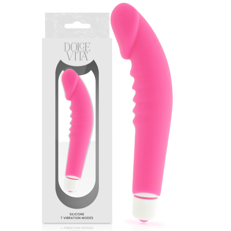 Vibrator, Dolce Vita - Realistic Pleasure, 7 Programe de Vibratii, Roz