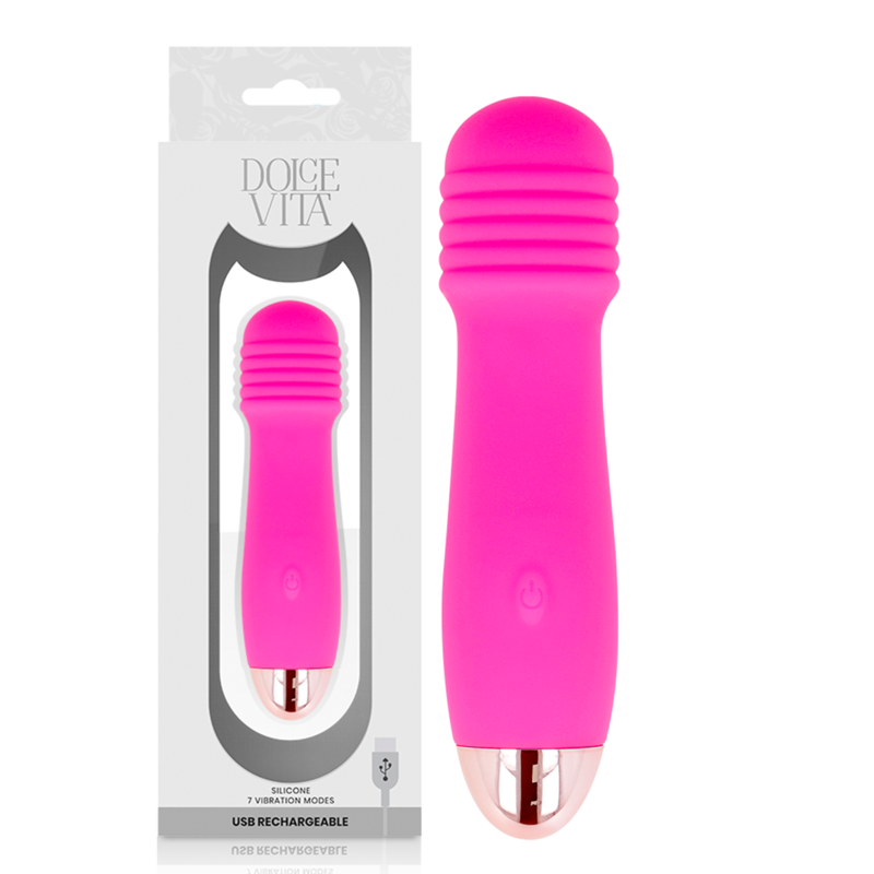 Vibrator, Dolce Vita - Three, Reincarcabil 7 Moduri de Vibratie, Roz