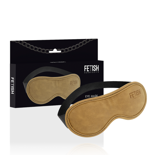 Masca BDSM din Piele Vegana, FETISH SUBMISSIVE ORIGEN - cu Captuseala Neopren