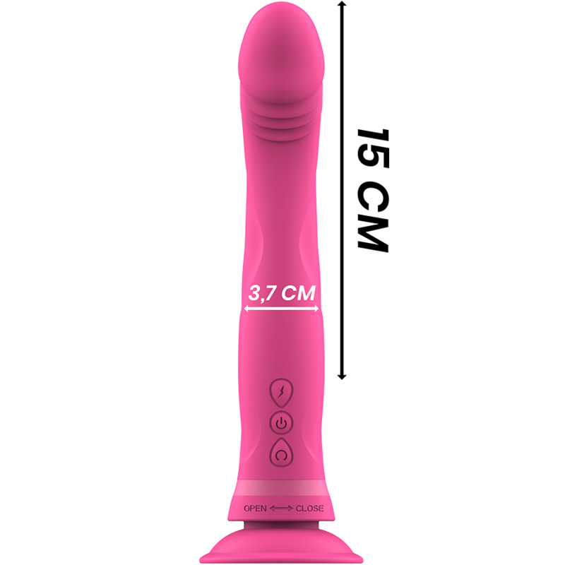Vibrator Dildo, Intense - Michelangelo, Densitate Dubla, Roz