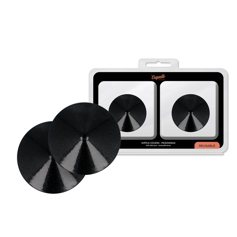 Acoperitoare Sfarcuri, Coquette Chic Desire, Reutilizabile, Cercuri Negre