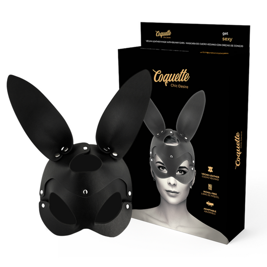 Masca cu Urechi de Iepuras, COQUETTE CHIC DESIRE - Piele Vegana
