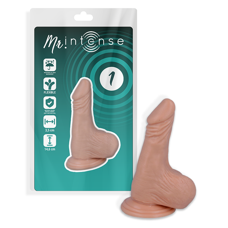 Dildo, Mr Intense - Realistic, cu Ventuza, 14.6 x 3.5 CM