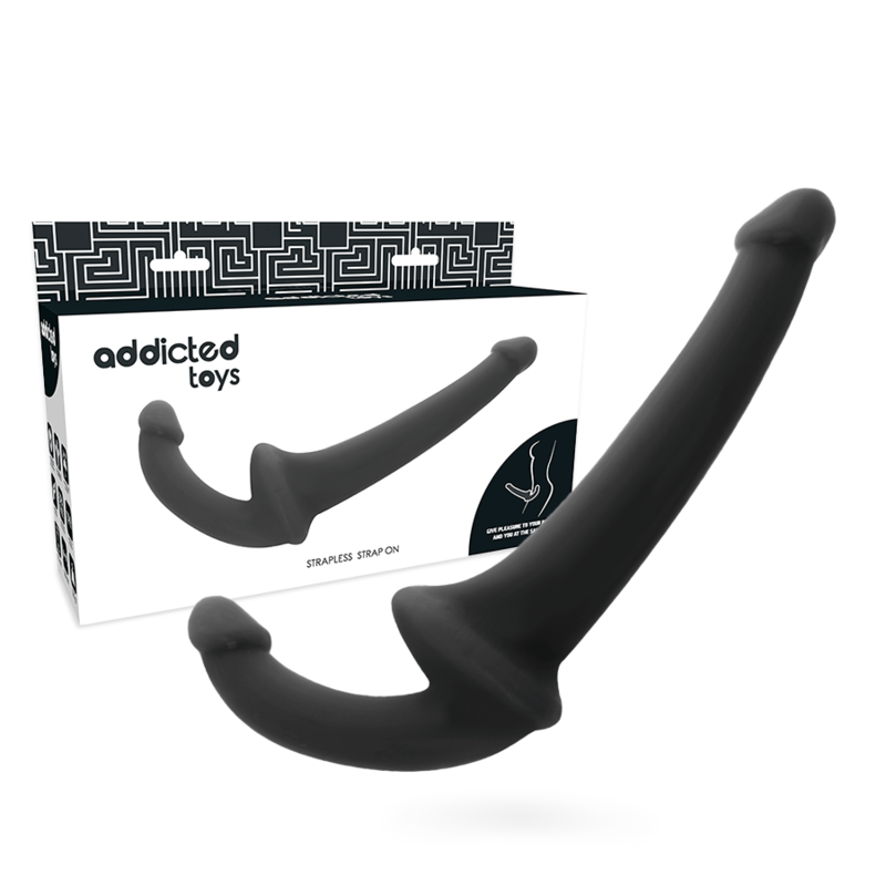 Dildo, Addicted Toys - fara Prindere, Stimulare Punct G, Negru
