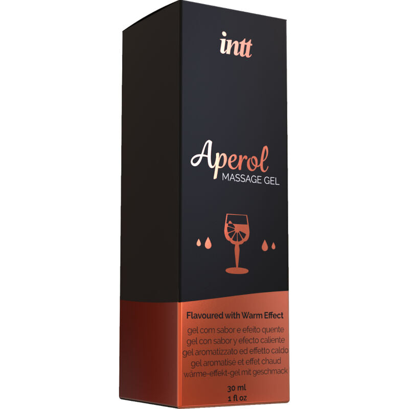 Gel de Masaj, INTT - Aperol Massage, Efect Intens de Caldura, Aroma Aperol