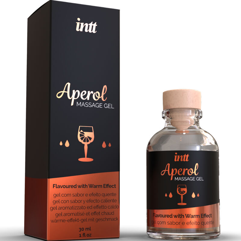 Gel de Masaj, INTT - Aperol Massage, Efect Intens de Caldura, Aroma Aperol