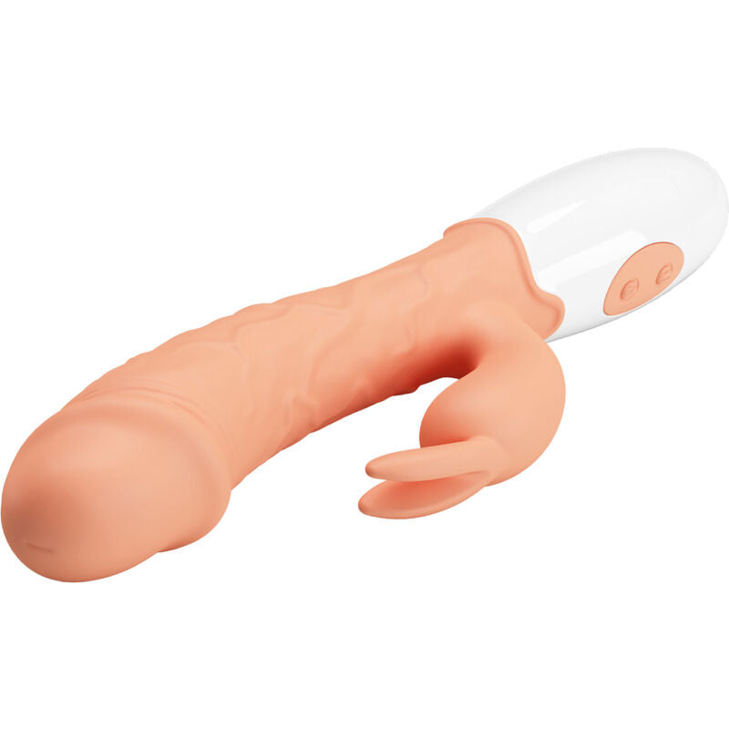 Vibrator Rabbit, Pretty Love - Easter Bunny, cu Stimulator Clitoris si 30 de Moduri de Vibratie, Nud