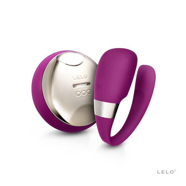 Vibrator pentru Cupluri, Lelo - Insignia Tiani 3, Control de la Distanta SenseMotion, Purple