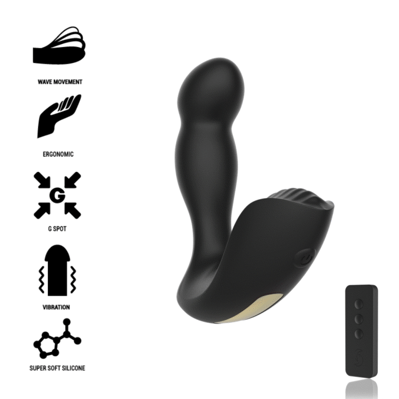 Vibrator Anal, Ibiza - Anal Wave, cu Telecomanda, 11 x 4 CM