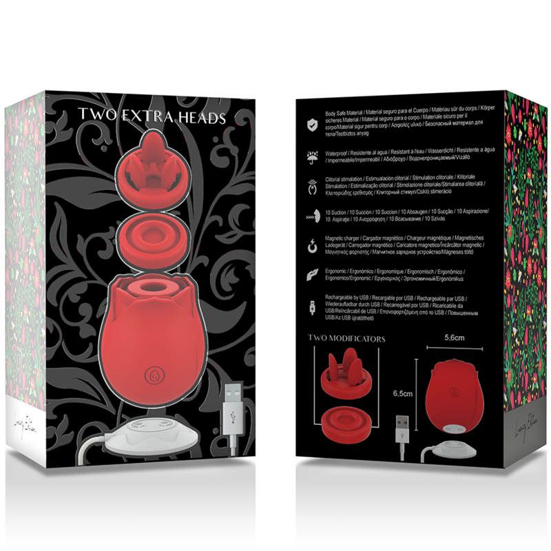 Stimulator Clitoris, Mia - Rose 2.0, cu Doua Capete, Luxury Edition