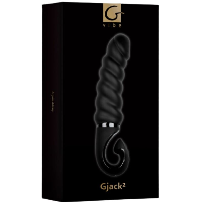 Dildo Vibrator, G-Vibe - G-Jack 2, Bioskin Impermeabil, Negru