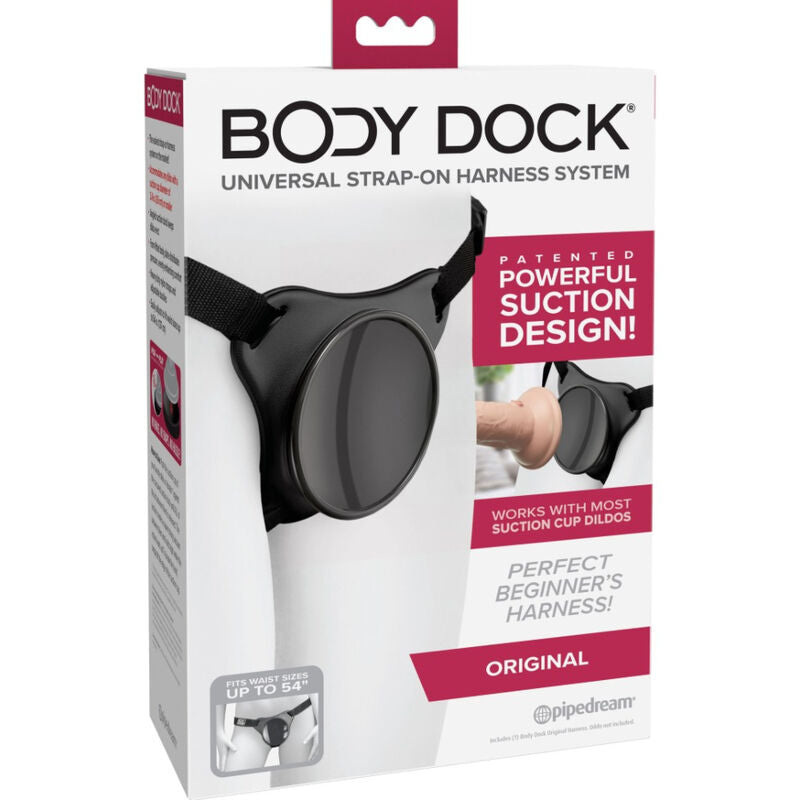 Ham Strap On, Pipedreams - Body Dock Original, Sistem Universal cu Ventuza