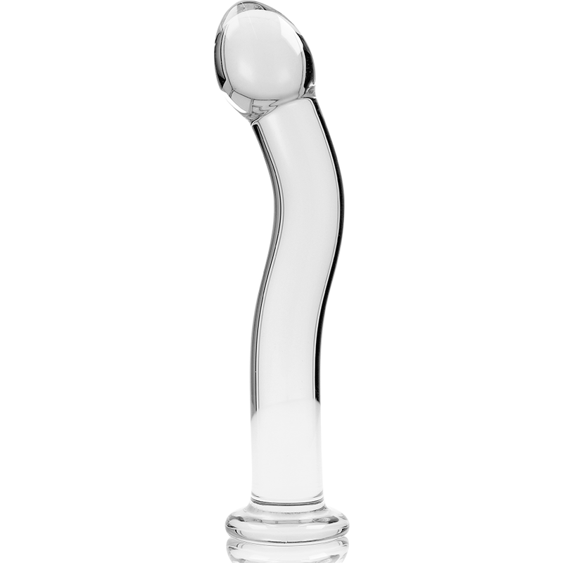 Dildo, Ibiza - Nebula Series Model 18, Sticla Borosilicata, Transparent 18.5 CM D - 3.5 CM