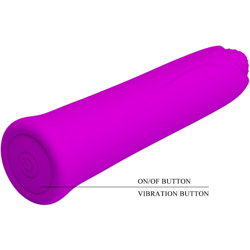 Vibrator Mini, Pretty Love - Curtis, 12 Vibratii, Mov