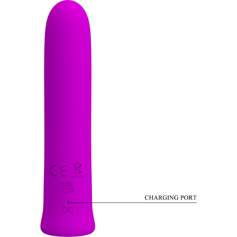 Vibrator Mini, Pretty Love - Curtis, 12 Vibratii, Mov