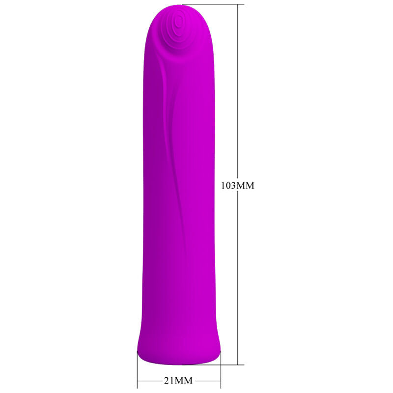 Vibrator Mini, Pretty Love - Curtis, 12 Vibratii, Mov
