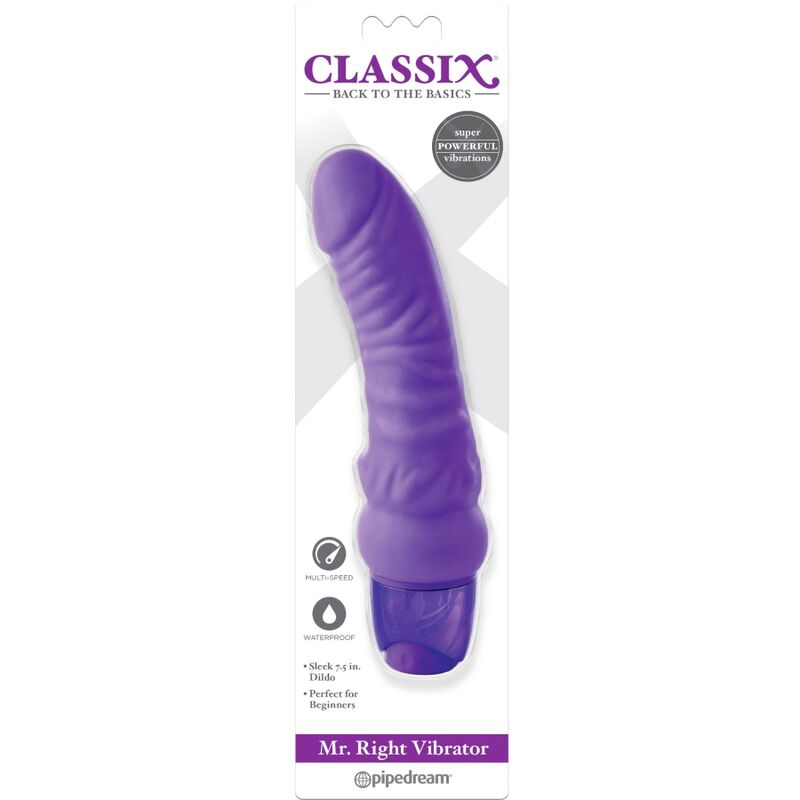 Dildo, Pipedream - Classix Mr. Right, Viteze Multiple, 15.5 CM Mov