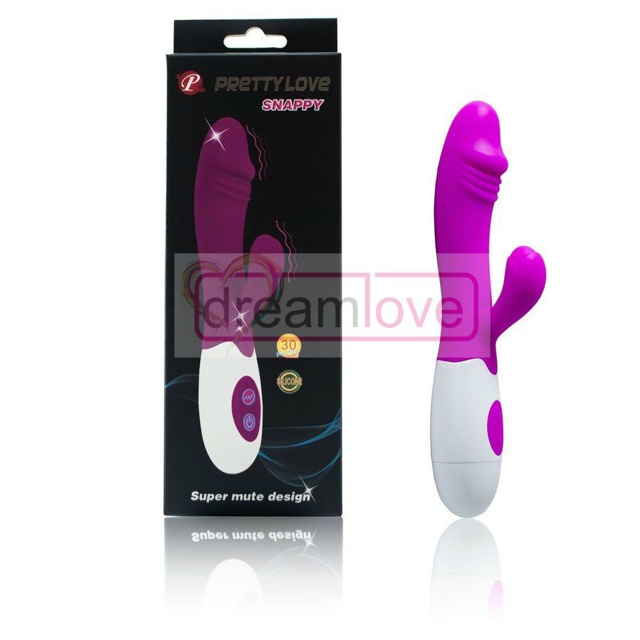 Vibrator, Pretty Love - Flirtation Snappy, 30 Moduri de Vibratie, 20 CM x 3,5 CM / Lila si Alb