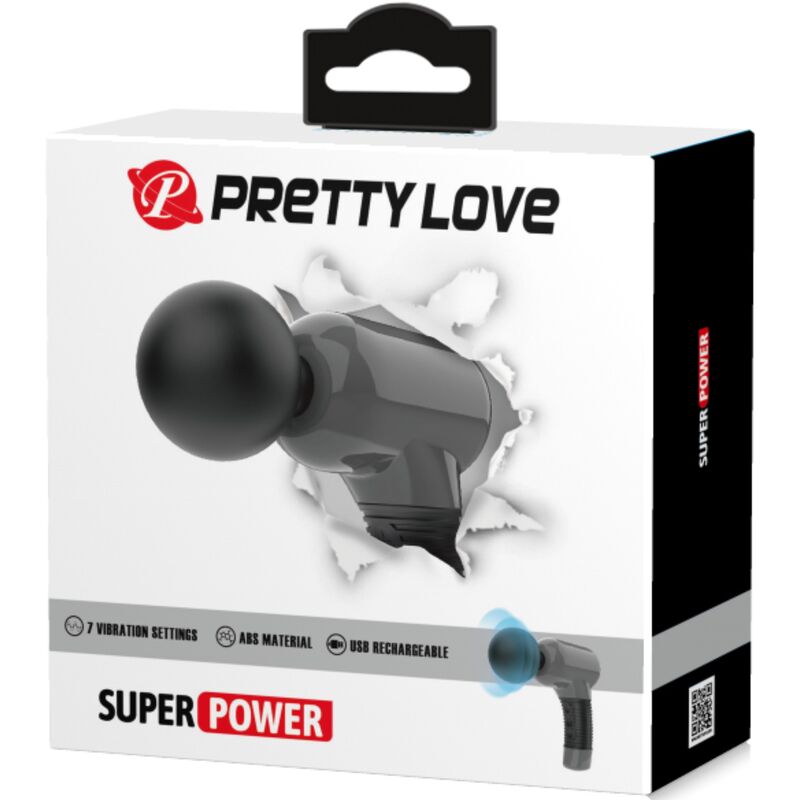 Aparat de Masaj, Pretty Love, Reincarcabil USB 7 Functii 5 Viteze, Gri Inchis