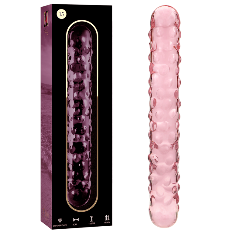 Dildo, Ibiza - Nebula Series Model 15, Sticla Borosilicata, 18.5 CM D - 3 CM Transparent