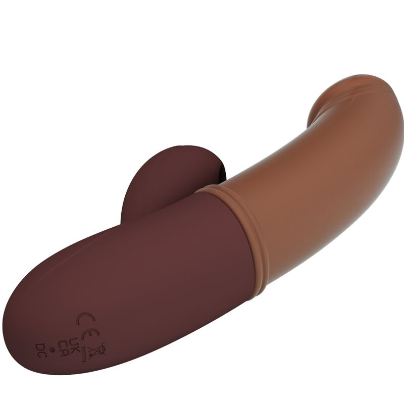 Vibrator Punctul G cu Aspiratie, Pretty Love - Kane, 7 Moduri de Vibratie si 7 Moduri de Pulsatie, Maro