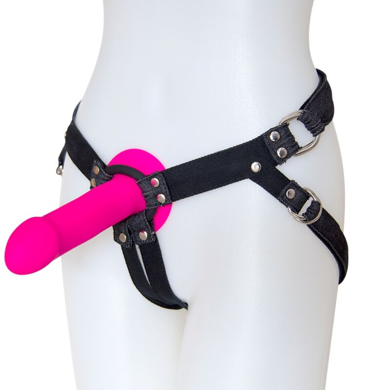 Ham Strapon, Adrien Lastic - Lastic Strap On, Ajustabil, Negru