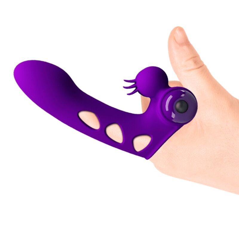 Vibrator de Deget, Pretty Love - Orlando, 10 Functii de Vibratie, Mov