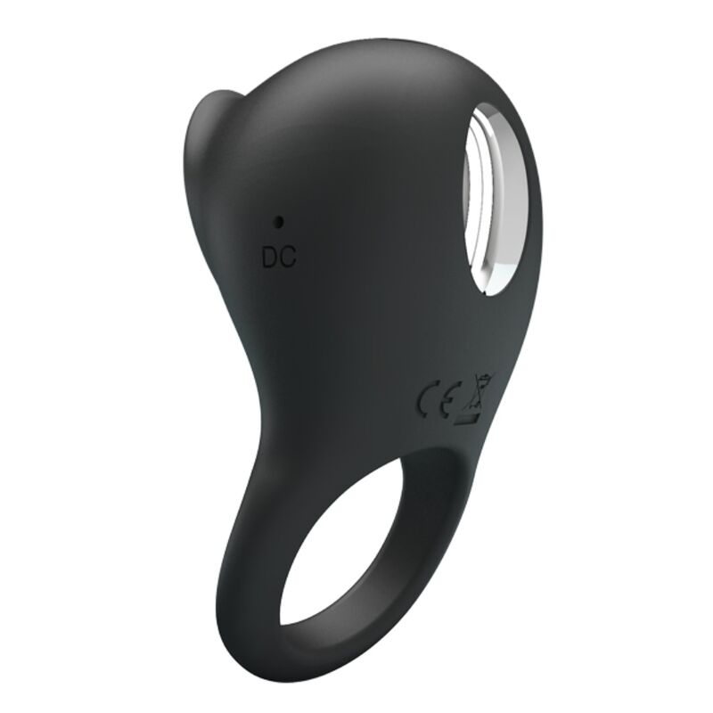 Inel Vibrator, Pretty Love, 12 Setari de Lins, Negru