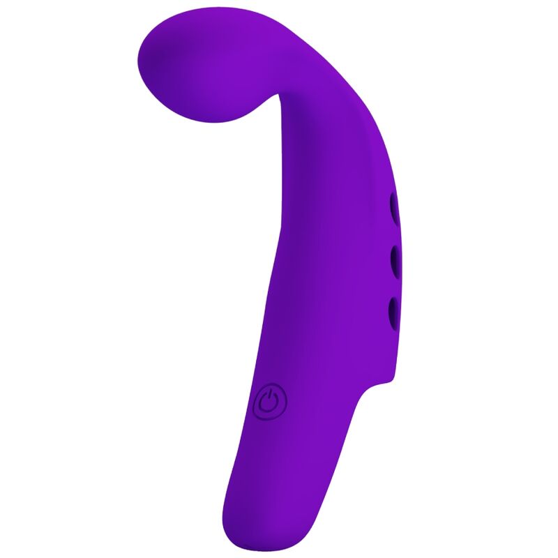 Vibrator de Deget, Pretty Love - Gorgon, Reincarcabil prin USB, Albastru