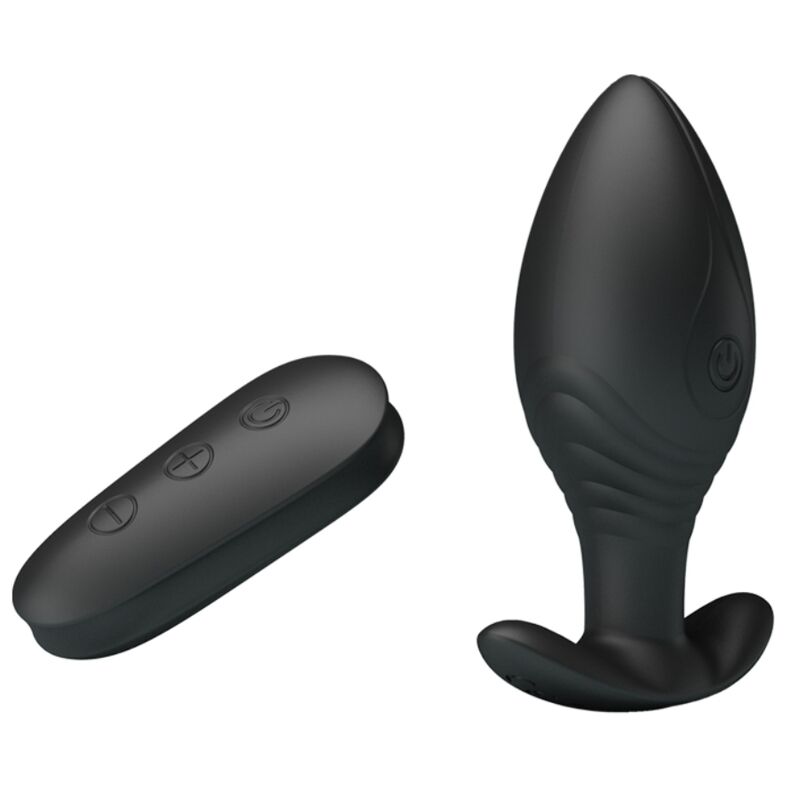 Plug Anal, Pretty Love - Regina, Vibrator Reincarcabil, Negru