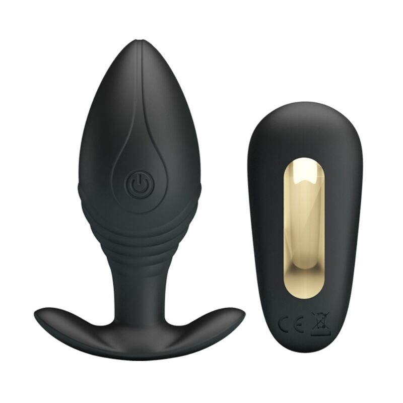 Plug Anal, Pretty Love - Regina, Vibrator Reincarcabil, Negru