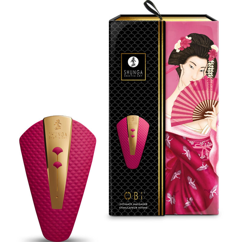 Vibrator Intim, Shunga - Obi, 10 Functii de Vibratie, Roz