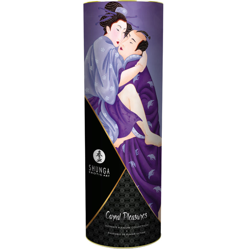 Kit Cosmetice Erotice, Shunga - Carnal Pleasures Collection, Pachet Introductiv pentru Cupluri, 6 Piese