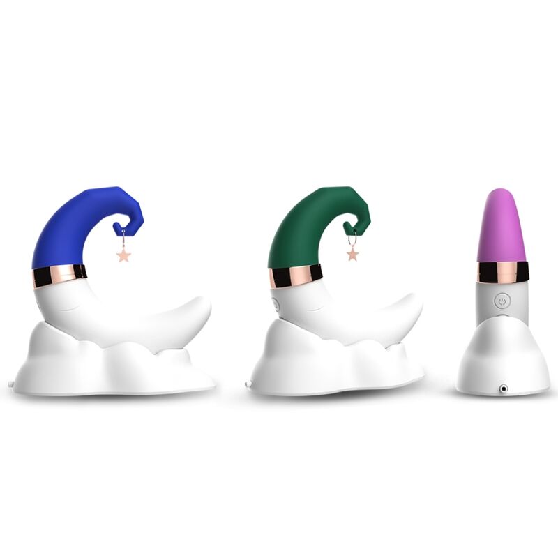 Vibrator, Armony - Sweetmoon, Aspiratie Clitorisa si Stimulare Punct G, Albastru