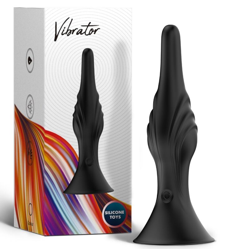 Vibrator si Plug Anal, Armony, cu Telecomanda, Negru