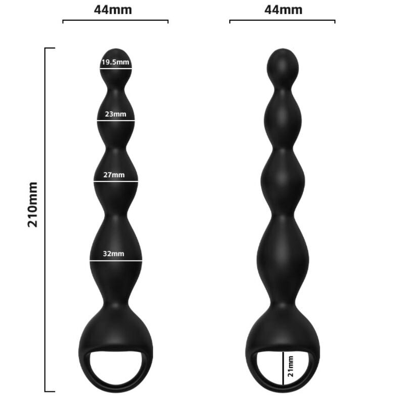 Plug Anal Vibrator Deget, Armony, 9 Moduri de Vibratie, Negru