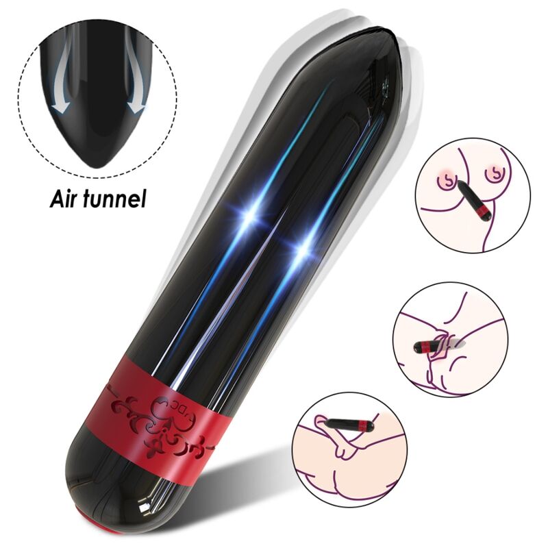 Vibrator Bullet, Armony - Rocket, cu Telecomanda, Negru