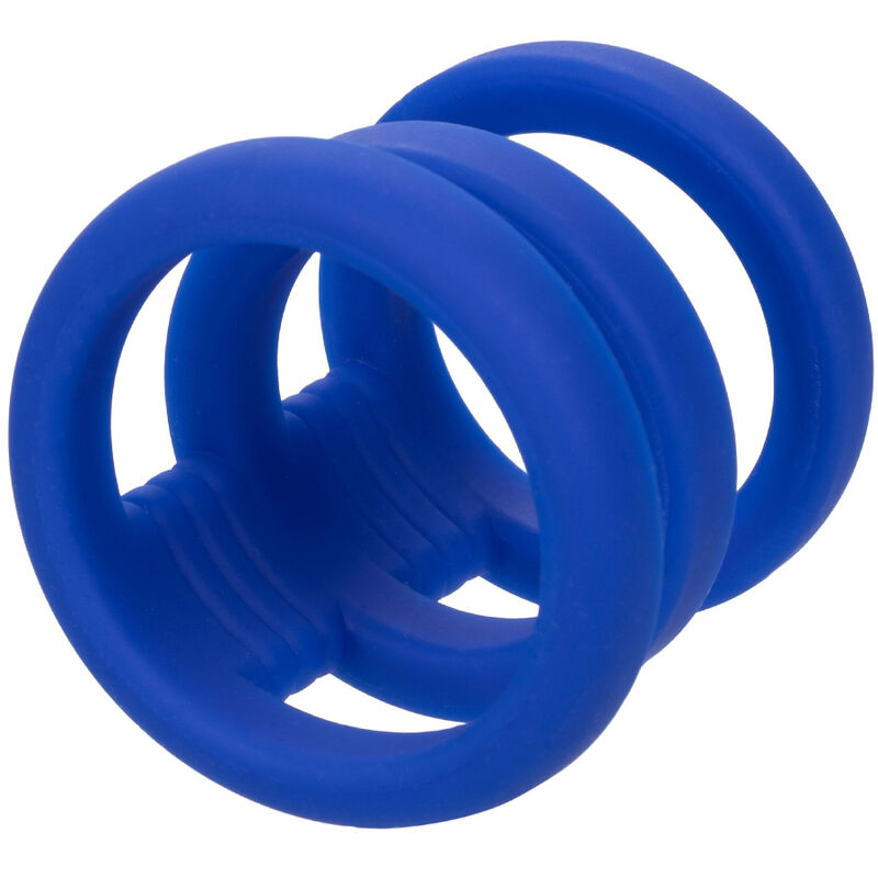 Cusca pentru Penis, CalExotics - Admiral Triple, Silicon Lichid Premium, Albastra