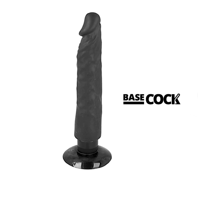 Vibrator Realistic, Basecock - 2-1, Baza cu Ventuza Detasabila, Nud 20 x 4 CM