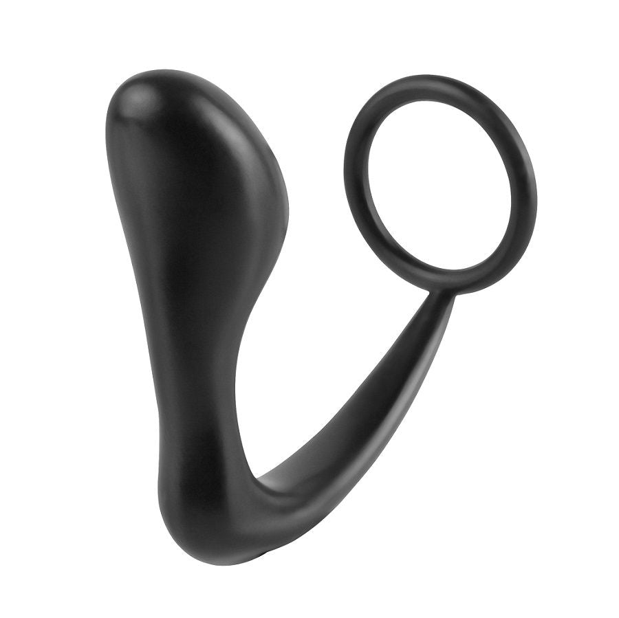 Inel Penis cu Dop Anal, Anal Fantasy - Ass-Gasm, Silicon 100% fara Ftalati, Lungime Inserabila 8 CM