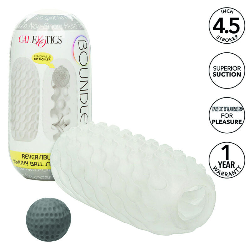 Masturbator, CalExotics - Boundless Reversible, Reversibil cu Doua Texturi, Galben