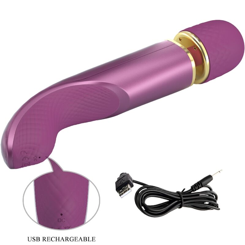 Vibrator Wand, Pretty Love, 7 Modele de Vibratie, 24cm x 4.8cm Mov