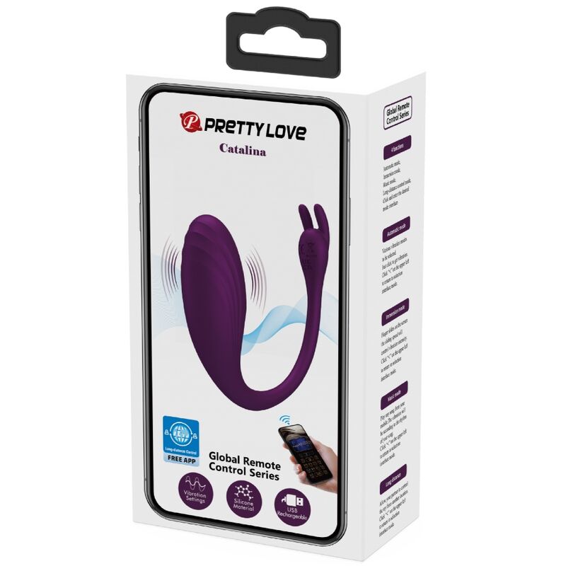 Vibrator, Pretty Love - Catalina, Control de la Distanta prin Aplicatie, Mov